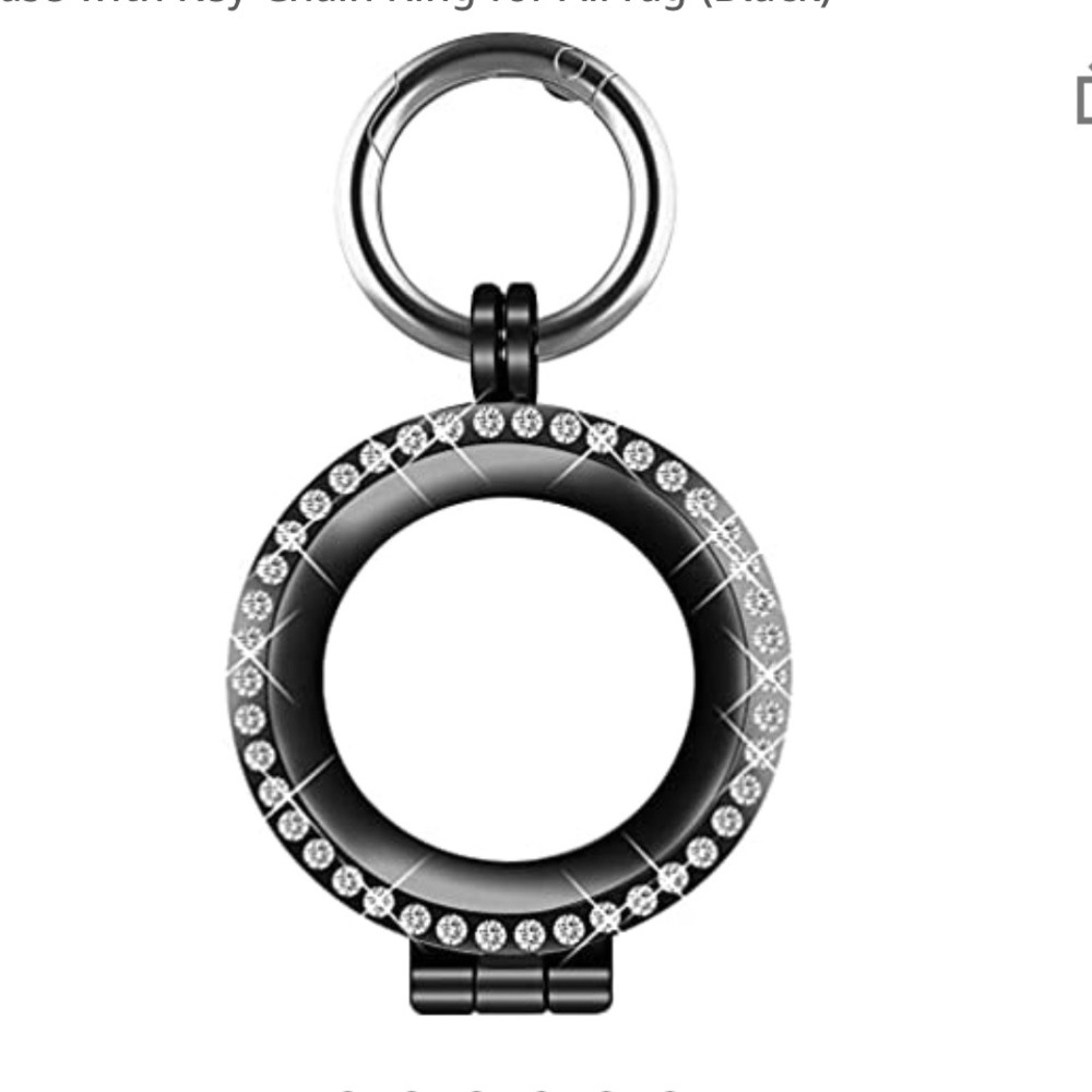 Sparkle Crystal Rhinestone Frame Alloy Metal Glitter Case for AirTag